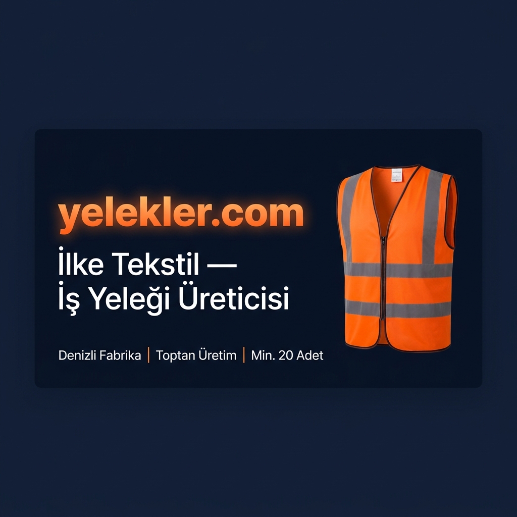 Fuar stand promosyon yeleği logo baskılı