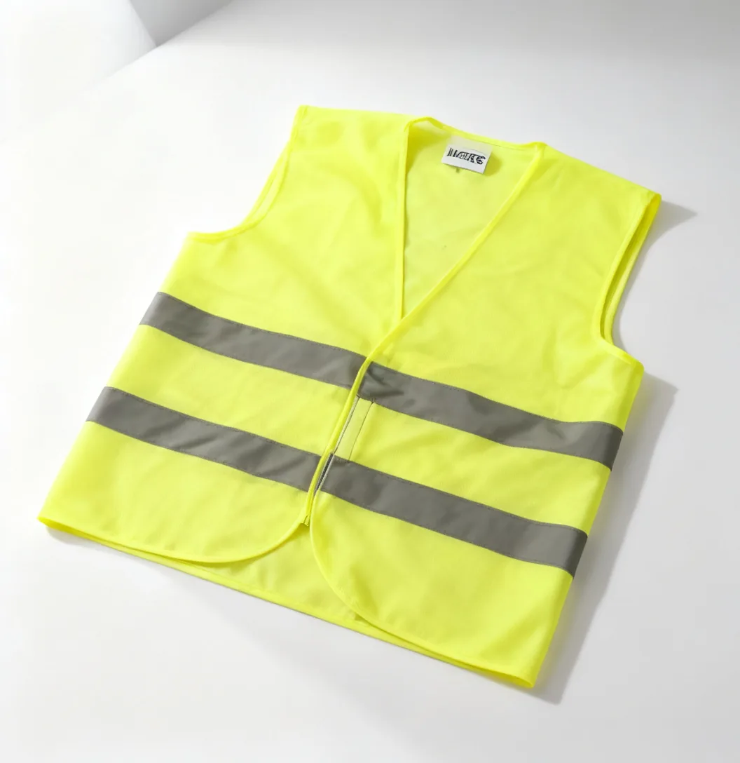 Yellow hi-viz safety work vests — Turkey's work vest manufacturer | İlke Tekstil Denizli Factory