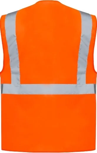 Work vest in Orange — Turkey's work vest manufacturer | İlke Tekstil Denizli Factory