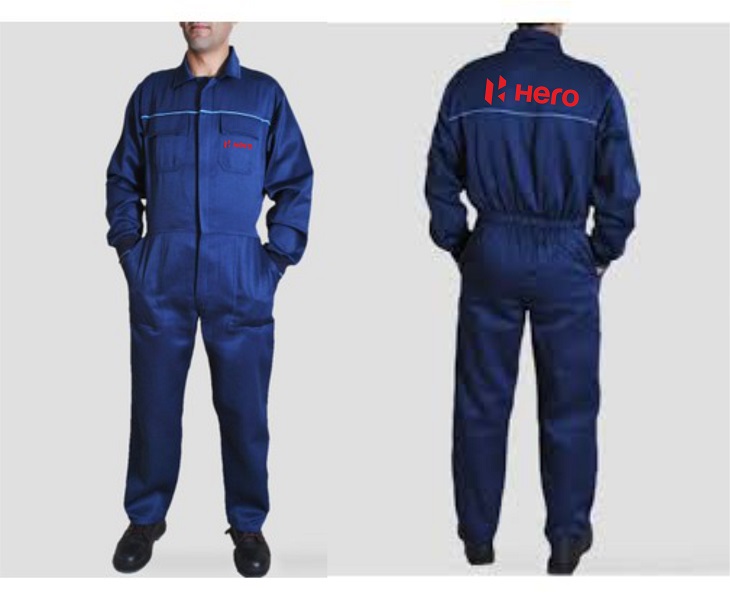 Oto sanayi kollu coverall tulum — harman gabardin 245g · Cordura takviye + 5-7 cep · OSB otomotiv yan sanayi · İlke Tekstil Denizli